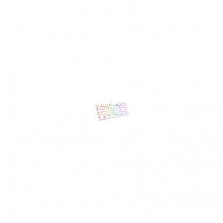 Genesis klaviatuur Thor 303 TKL RGB Outemu Peach Silent, valge
