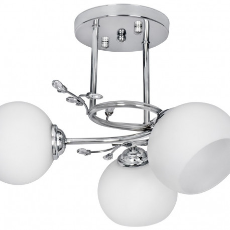 Activejet Classic ceiling chandelier pendant lamp IRMA nickel triple 3xE27 for living room
