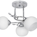 Activejet Classic ceiling chandelier pendant lamp IRMA nickel triple 3xE27 for living room