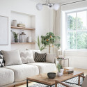 Activejet Classic ceiling chandelier pendant lamp IRMA nickel triple 3xE27 for living room