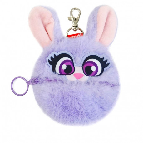 Võtmehoidja-rahakott ZIPIT, Mini Plush Key, jänku