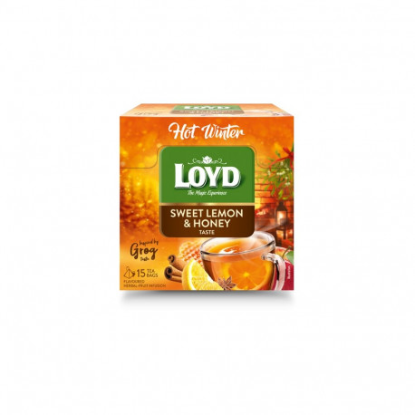 LOYD Puuviljamaitseline tee, Hot Winter, Sidruni ja meega , 15 x 3 g