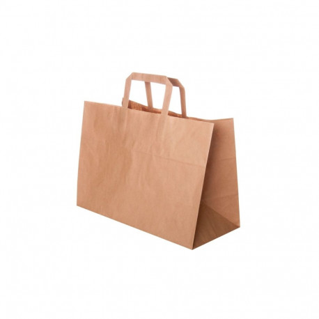 Paberkott lamedate pabersangadega, 35+17x24cm, 90g/m2, 17L, pruun (20 tk)