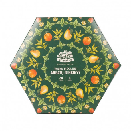 Tee maitsetaimede ja puuviljateede komplekt, ŽOLYNĖLIS, 60 tk
