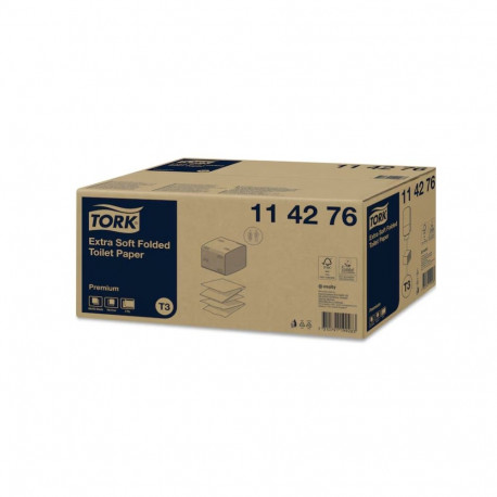 Tualettpaber Tork Extra Soft T3, 11x19cm, 2-kih,  252lehte, valge 114276 (30 tk)
