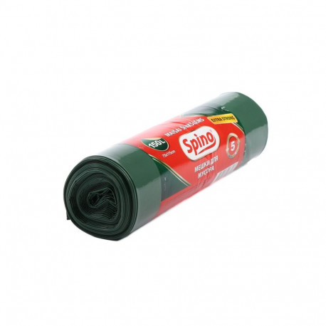 Prügikotid SPINO 150L, 60mic, LDPE, 75x115cm, 5tk, tumeroheline