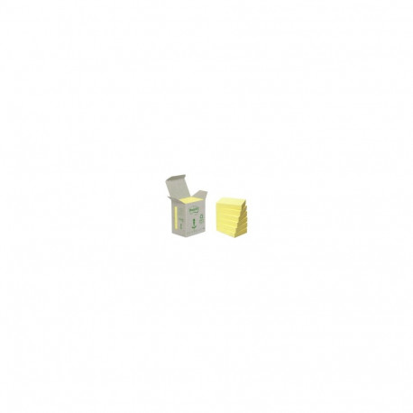 Märkmepaber Post-It Recycled 38x51mm kollane, 6 tk