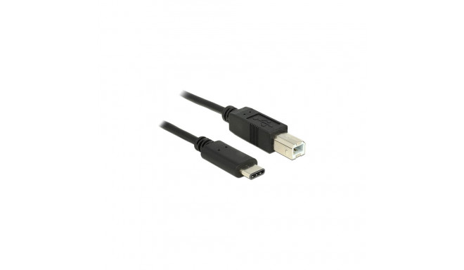 Delock USB kaabel USB 2.0 Type-C - Type-B 0,5m, must