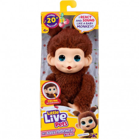 Little Live Pets My Baby Monkey Minis Cherri, pruun