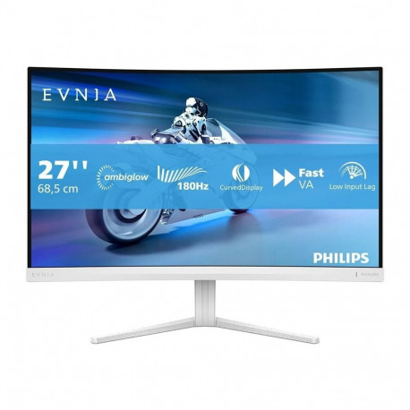 monitor 27M2C5201L 68.5cm (27 Zoll) FullHD VA kaardus Ambiglow 180Hz paneel, valge