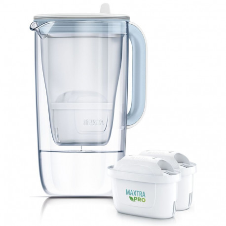 Brita veefilterkann Glass+ 2 MaxtraPro PP filtriga 2.5l, sinine