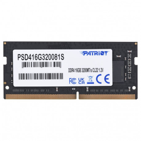 Patriot Memory Signature PSD416G320081S mälumoodul 16 GB 1 x 16 GB DDR4 3200 MHz