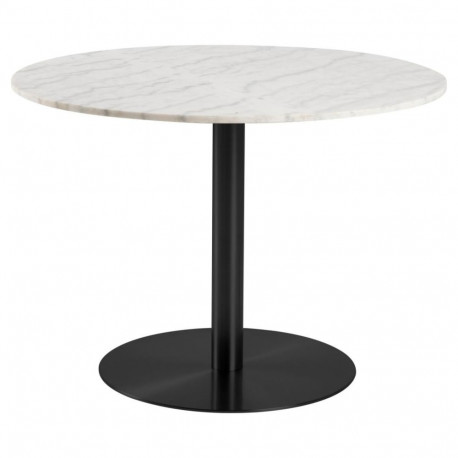 Söögilaud CORBY ümmargune, valge