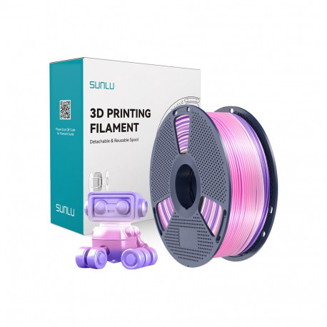 Sunlu PLA+ Silk Filament (Rainbow) 03