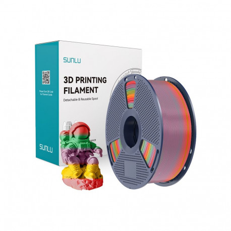 Sunlu PLA Filament (Rainbow) 01