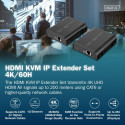 HDMI IP KVM pikenduskomplekt DS-55355