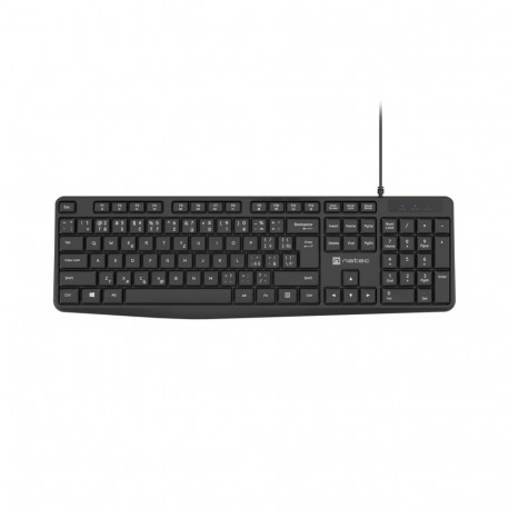 KEYBOARD NATEC NAUTILUS CZ/SK LAYOUT SLIM BLACK