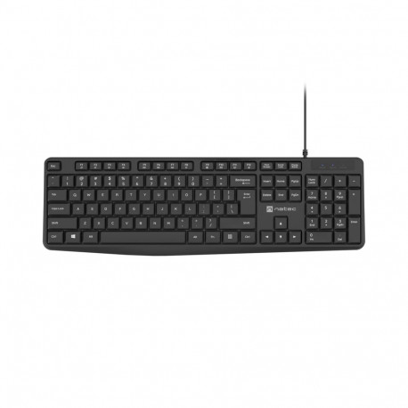 KEYBOARD NATEC NAUTILUS US LAYOUT BLACK SLIM