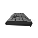 KEYBOARD NATEC NAUTILUS US LAYOUT BLACK SLIM