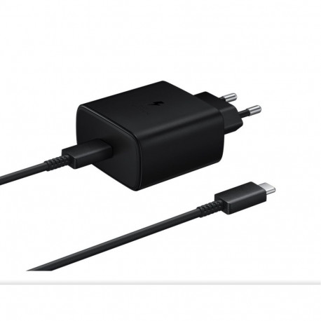 Samsung EP-TA845EBE + EP-DW767JBE Samsung 45W Travel Charger + USB-C/USB-C Data Cable Black (OOB Bul