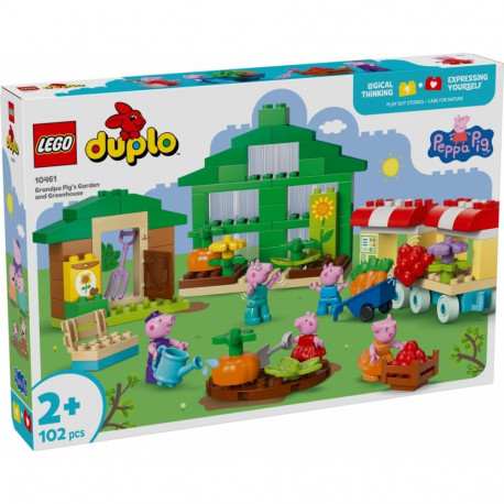 Klocki duplo peppa pig 10461 ogród i szklarnia dziadka świnki