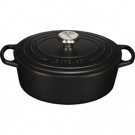 Le Creuset kasarool Signature 27cm ovaalne, satiinmust