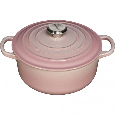 Le Creuset haudepott Signature ümargune 20cm, hele roosa