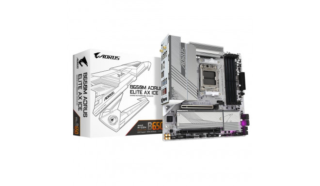 Mainboard|GIGABYTE|AMD B650|SAM5|Micro-ATX|Memory DDR5|Memory slots 4|B650MAELITEAXICE1.1