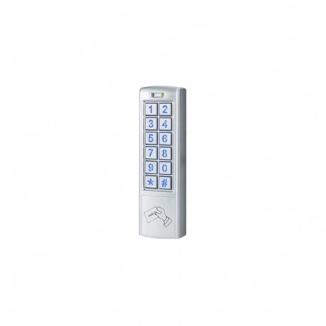 Access Control System - HiSmart Standalone Keypad And Card Reader, 1010 Users, Weather-Resistant, Bl