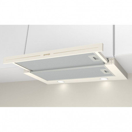 Kitchen Hood - Gorenje BHP62CLI Cooker Hood 435 m³/h, 71 dB, Ivory