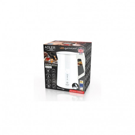 Electric Kettle - Adler AD 1345W 1.7L 2200W Auto Power Off White