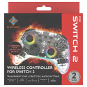 "Deltaco Controller 2 C Taste RGB Wireless transparent Switch"