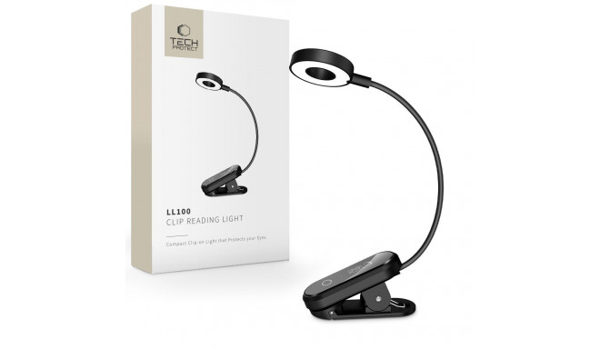 TECH-PROTECT LL100 CLIP READING LIGHT BLACK