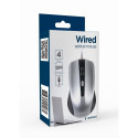 MOUSE USB OPTICAL BLACK/SILVER/MUS-4B-01-BS GEMBIRD