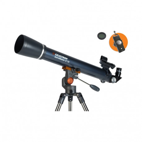 Celestron Astromaster LT 70AZ with Phone Adapter and Moon Filter