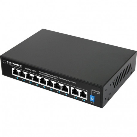 Esperanza ENS108 switch 10-port poe 10/100/1000 120w matrix