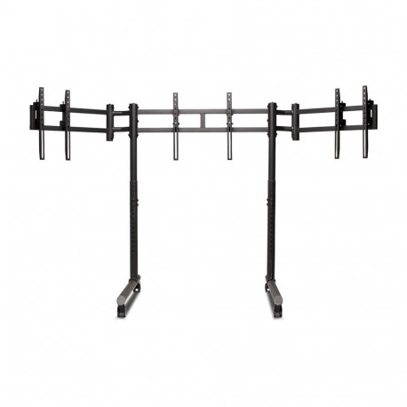 Next Level Racing monitorihoidik iseseisev toruline kolme monitori jaoks, sobib kuni 3x43" kõrguse r