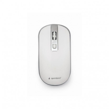 Gembird MOUSE USB OPTICAL WRL WHITE/SILVER MUSW-4B-06-WS