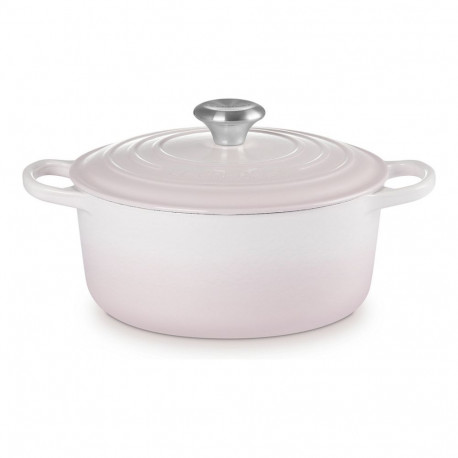 Le Creuset malmpott Signature ümmargune 24cm, shellpink