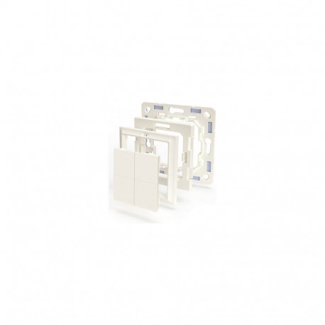 "Shelly Plug & Play ""BLU Wall"" Switch 4 Adapter Gira & Merten Weiß"