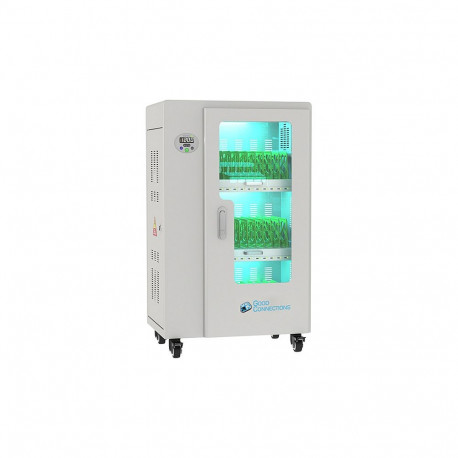 GoodConnections tahvelarvutite laadimiskäru ANTARES PRO T30C kuni 11" USB-C 30W port PD3.0 UVC-desin