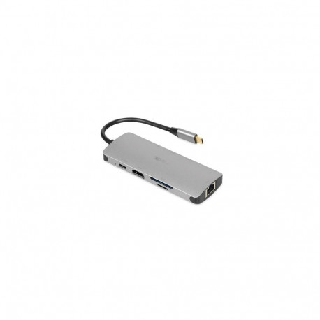 iBox IUH3RJ4K interface hub USB Type-C 5000 Mbit/s Silver