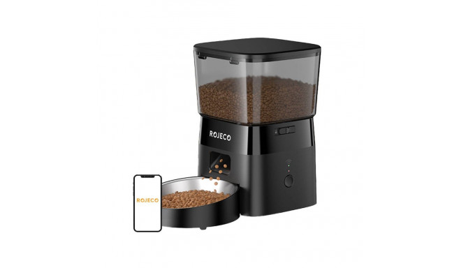 Rojeco 2L Automatic Pet Feeder WiFi Version (Black)