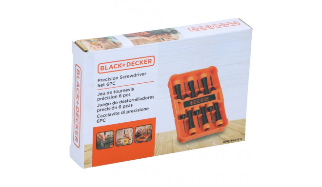 BLACK DECKER täppiskruvikeerajate komplekt 6 osa