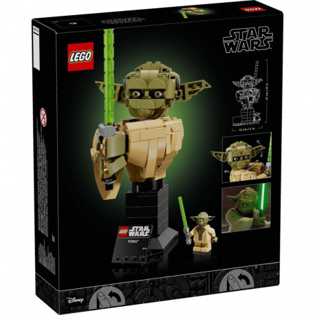 Constructor - LEGO Star Wars 75438 Yoda Bust 399 Pieces 210 mm Height Green