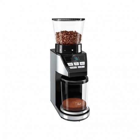 Kaffeemühle Calibra (schwarz/edelstahl, 160 Watt, integrierte Digital-Waage)