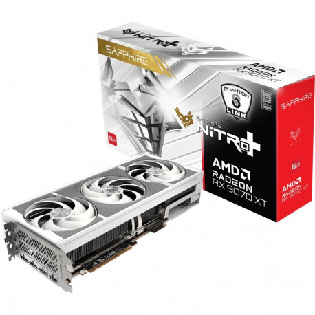 Radeon graafikakaart RX 9070 XT Nitro+ Phantom Link Polar OC RDNA4 GDDR6 2x DisplayPort 2x HDMI 2.1,
