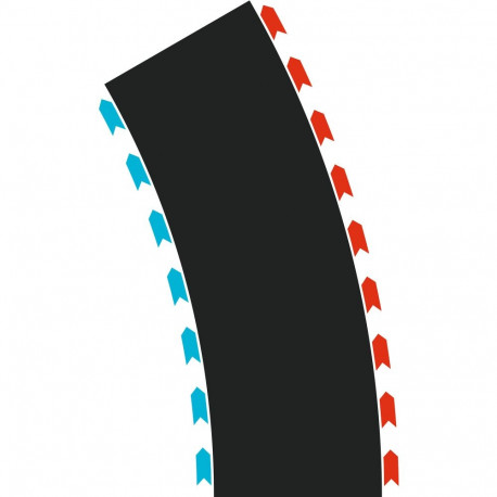 HYBRID Curves Radius 30° (kaks moodulit)