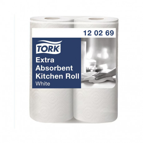 Rullpaberrätikud TORK Premium 2-kih, 24x15.4m, 64 lehte, valge, 2 tk