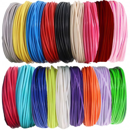 PLA filament 3D-pliiatsile d038 1.75mm 100m 20x5m, 20 värvi